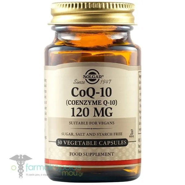 Solgar Coenzyme Q-10 120mg, 30veg.caps