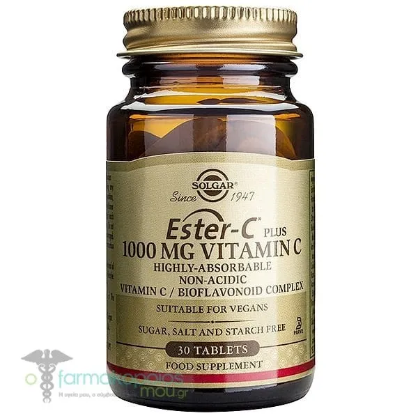 Solgar Ester-C Plus 1000mg Vitamin C, 30tabs