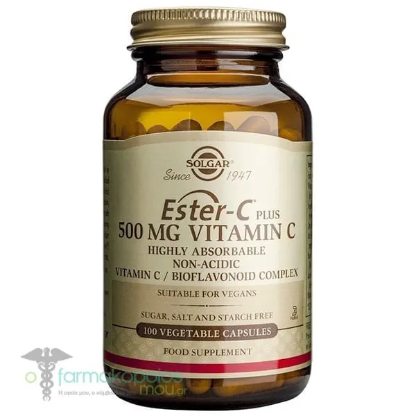 Solgar Ester-C Plus 500mg Vitamin C, 100veg.caps