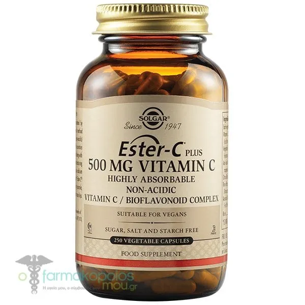 Solgar Ester-C Plus 500mg Vitamin C, 250vcaps