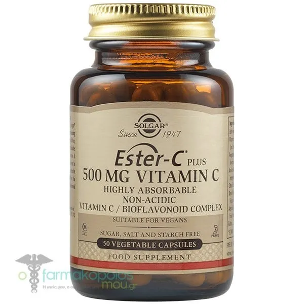 Solgar Ester-C Plus 500mg Vitamin C, 50vcaps