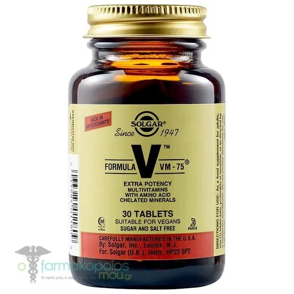 Solgar Formula VM-75, 30tabs