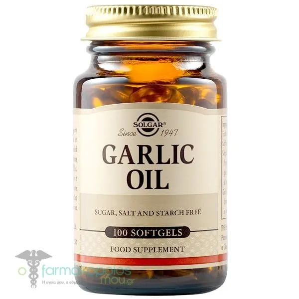 Solgar Garlic Oil, 100softgels