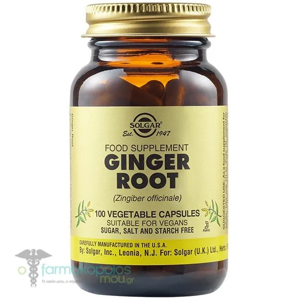 Solgar Ginger Root, 100vcaps