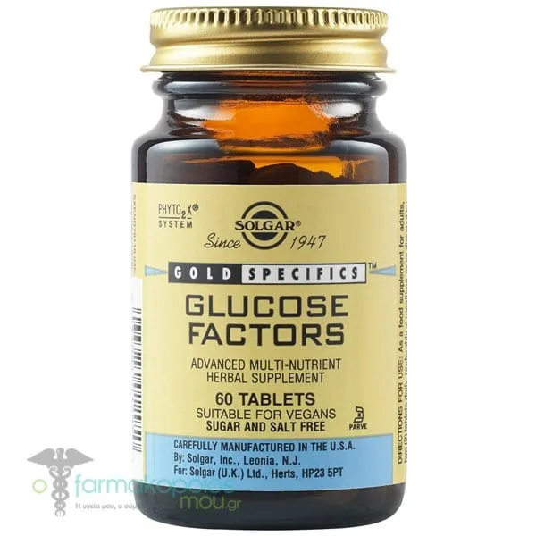 Solgar Glucose Factors, 60tabs