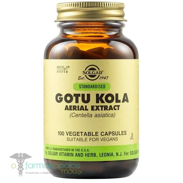 Solgar Gotu Kola Aerial Extract, 100veg.caps