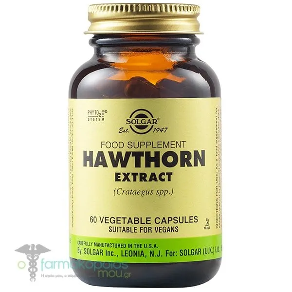 Solgar Hawthorn Extract, 60vcaps