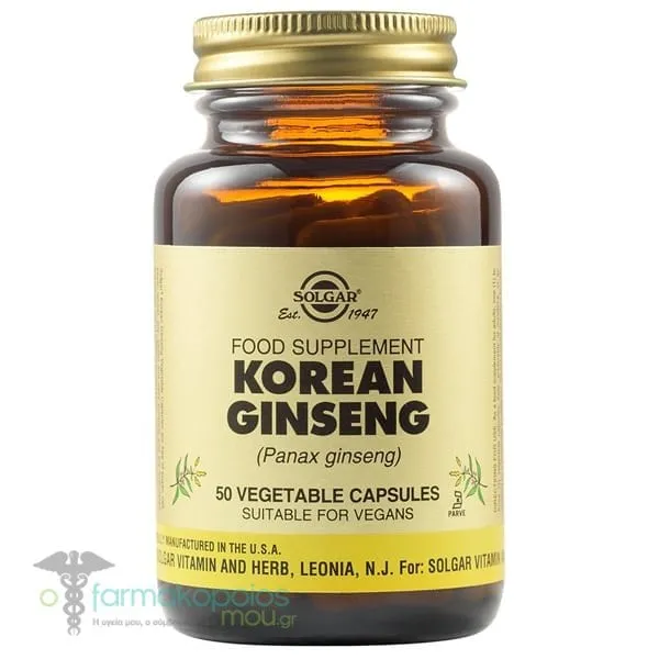 Solgar Korean Ginseng, 50vcaps