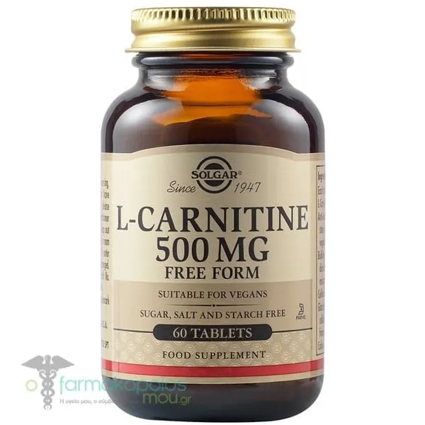 Solgar L-Carnitine 500mg, 60tabs