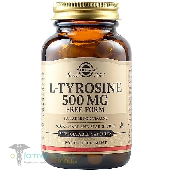 Solgar L-Tyrosine 500mg, 50vcaps