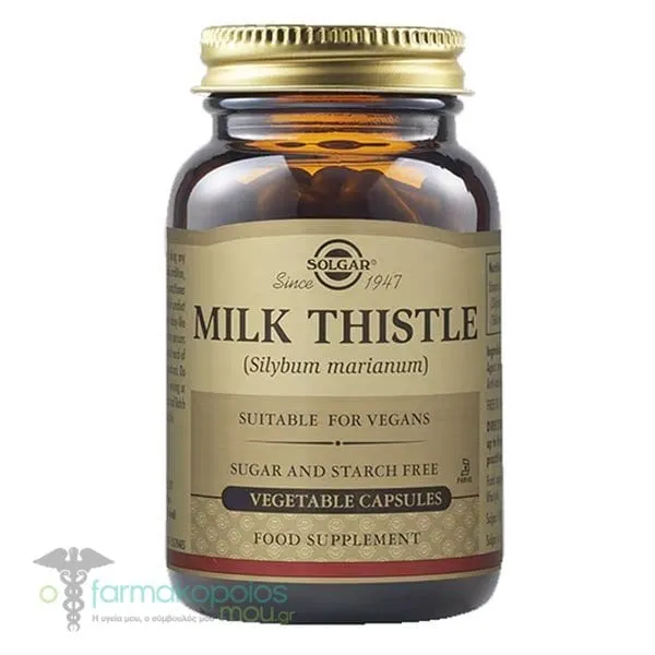 Solgar Milk Thistle, 100vcaps