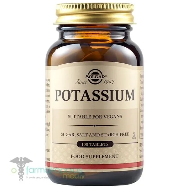 Solgar Potassium, 100tabs