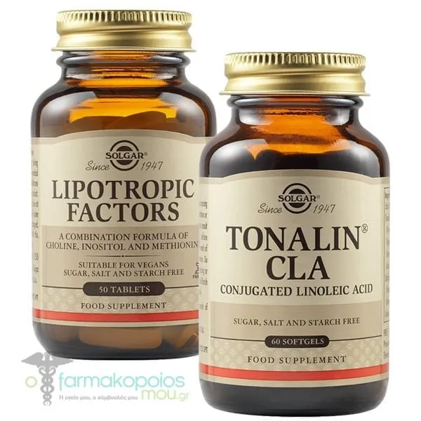 Solgar Promo Lipotropic Factors, 50tabs & Tonalin CLA, 60caps, 1set