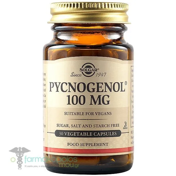 Solgar Pycnogenol 100mg, 30veg.caps