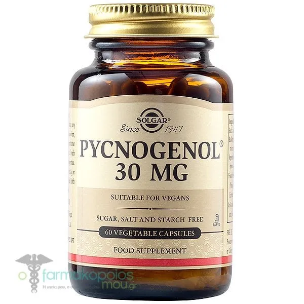Solgar Pycnogenol 30mg, 60veg.caps