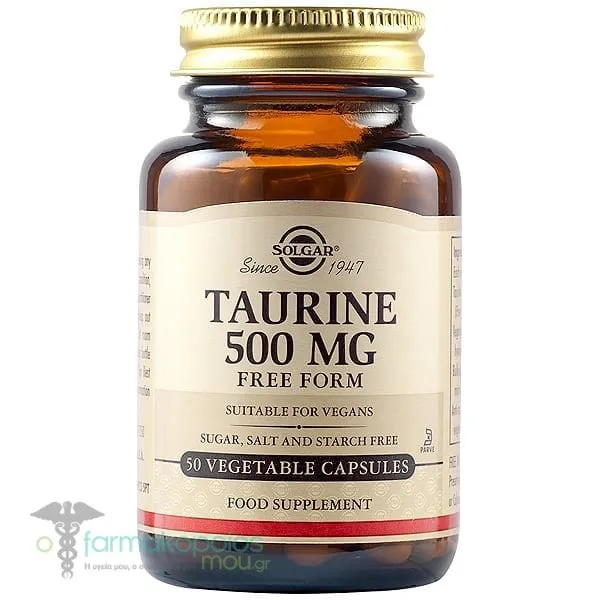 Solgar Taurine 500mg, 50veg.caps