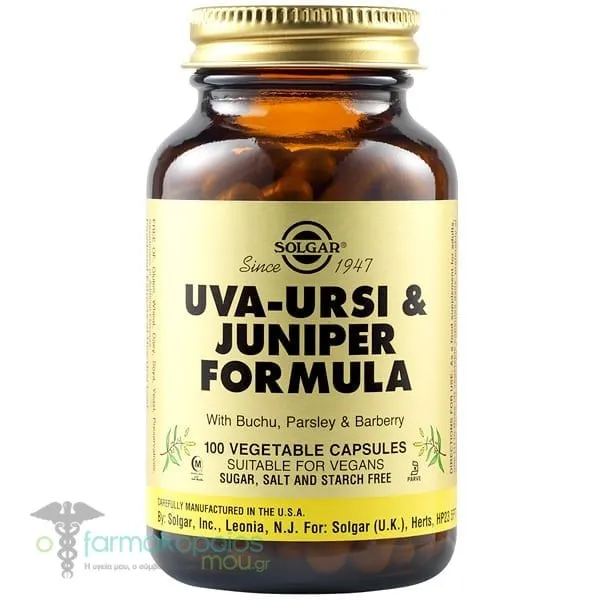 Solgar Uva Ursi & Juniper Formula, 100veg.caps