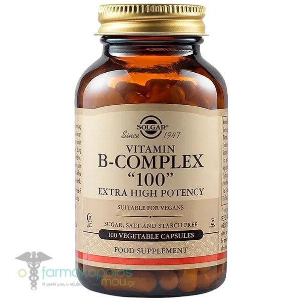 Solgar Vitamin B-Complex 100, 100vcaps