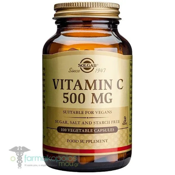 Solgar Vitamin C 500mg, 100veg.caps