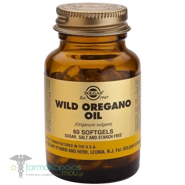 Solgar Wild Oregano Oil, 60softgels