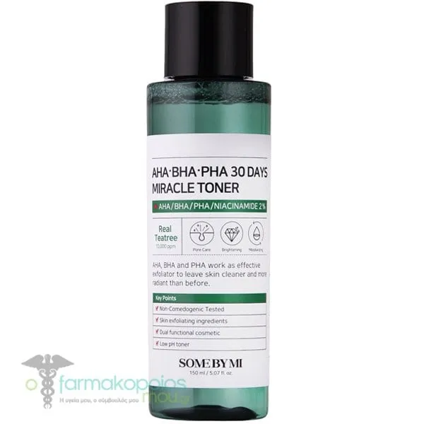Some By Mi AHA BHA PHA 30 Days Miracle Toner Τόνερ Προσώπου για Ακνεϊκές Επιδερμίδες, 150ml
