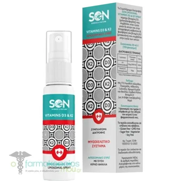 Son Science of Nature Liposomal D3 K2 Spray, 30ml