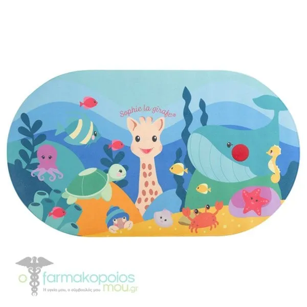 Sophie la Girafe Non-Slip Bath Mat with Temperature Indicator, 1pc
