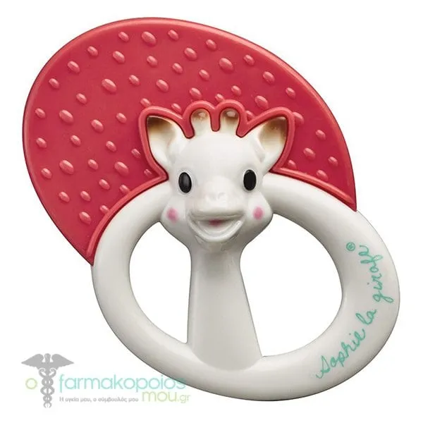 Sophie la Girafe Teething Rattle 3+ months, 1 pc - Κόκκινο