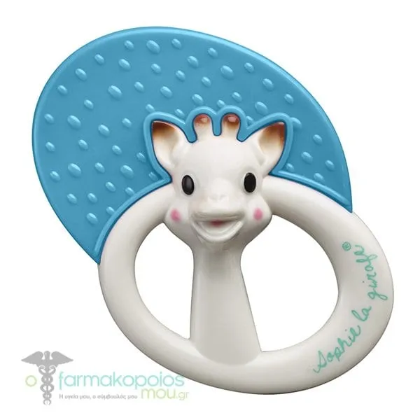 Sophie la Girafe Teething Rattle 3+ months, 1 pc - Γαλάζιο