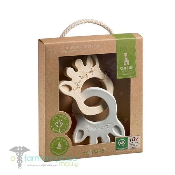 Sophie la Girafe So Pure Silhouette Teething Rings 0m+, 1pc