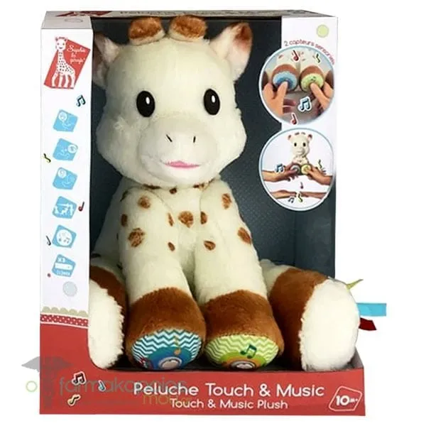 Sophie La Girafe Plush Toy that Moves Music with a Touch (S230806), 1pc