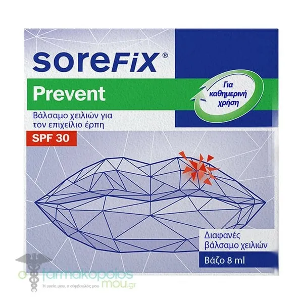 SoreFix Prevent Cold Sore Lip Balm, 8ml