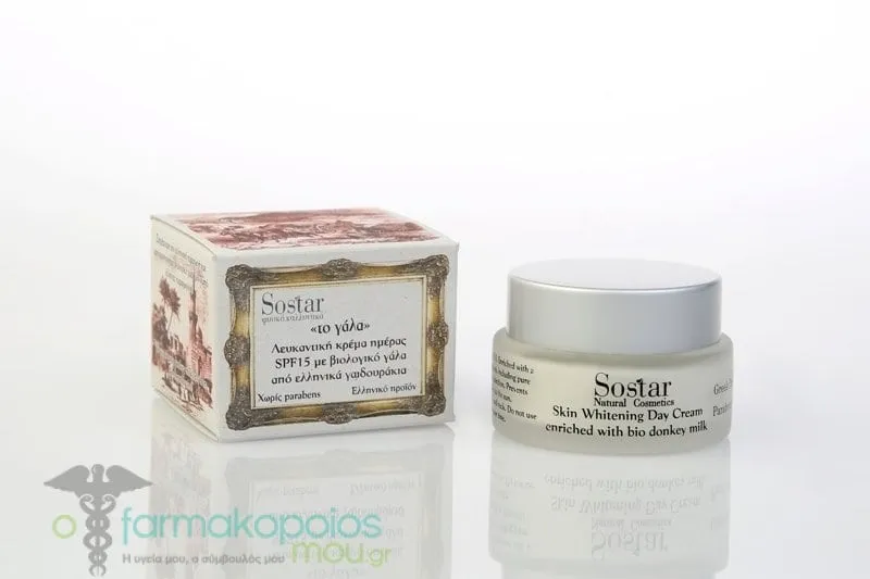 Sostar "The Milk" Whitening Day Cream SPF15 with Organic Donkey Milk, 50ml