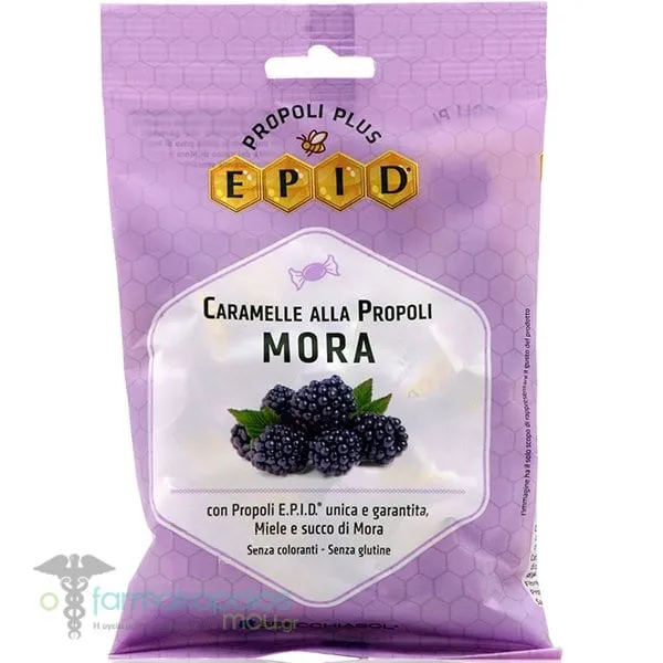Specchiasol Epid® Caramelle Alla Propoli Mora Καραμέλες για Ερεθισμένο Λαιμό, 67,2gr