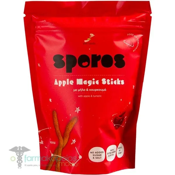 Sporos Apple Magic Sticks with Apple & Turmeric, 100g