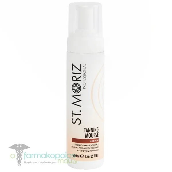 St. Moriz Professional Tanning Mousse Medium Αυτομαυριστική Μους για Χρυσαφένιο Μαύρισμα, 200ml