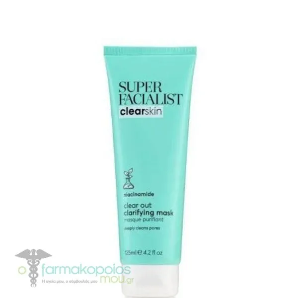 Super Facialist Clear Out Clarifying Mask with Niacinamide, 125ml