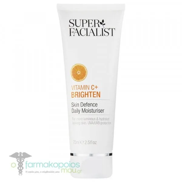 Super Facialist Vitamin C+ Brighten Skin Defence Daily Moisturiser, 75ml