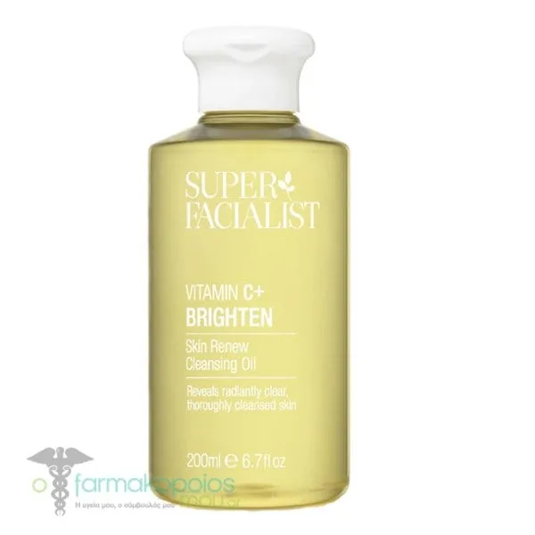 Super Facialist Vitamin C+ Brighten Skin Renew Cleansing Oil, 200ml