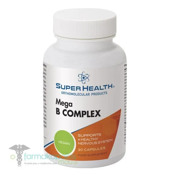 Super Health Mega B Complex, 30caps