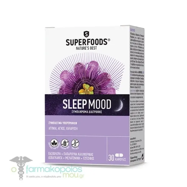 Superfoods Sleep Mood, 30caps