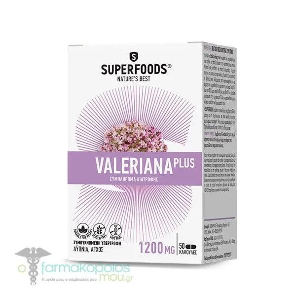 Superfoods Valeriana Plus, 50caps
