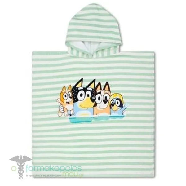 Swim Essentials Παιδικό Πόντσο με Κουκούλα Bluey, 1τεμ