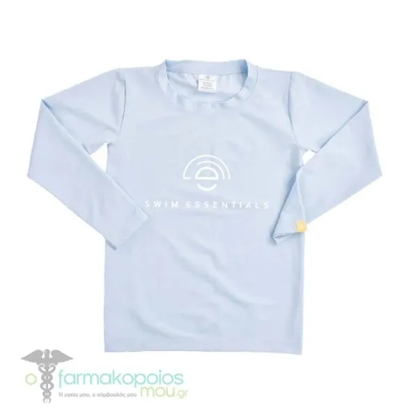 Swim Essentials Long Sleeve Top with UV Protection Light Blue, 1 pc - Light blue