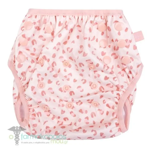 Swim Essentials Swim Diaper Old Pink Leopard 0-3 Years, 1pc - Old Pink Leopard