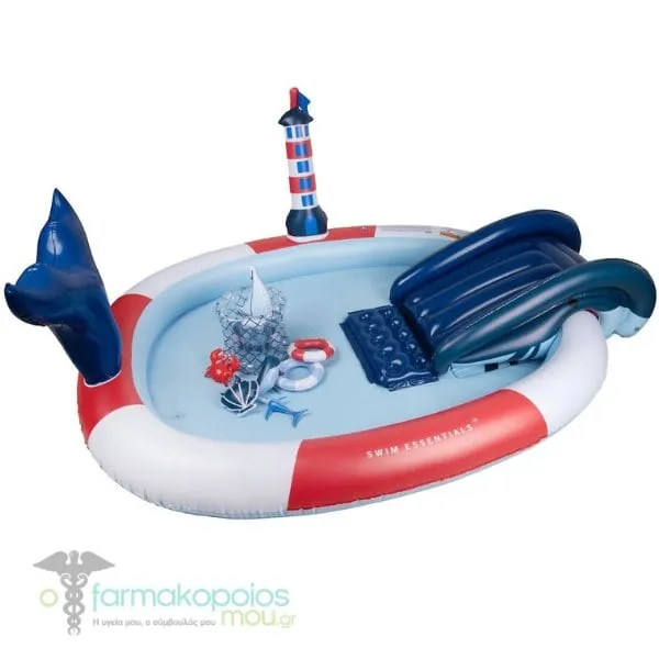 Swim Essentials Pool with Slide Whale 3y+, 1 pc - Whale