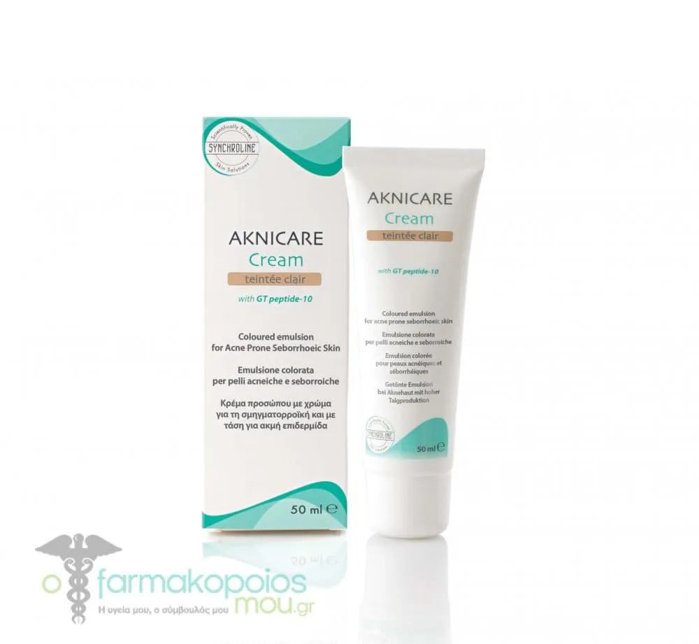 Synchroline Aknicare Cream Teintee Clair, 50ml