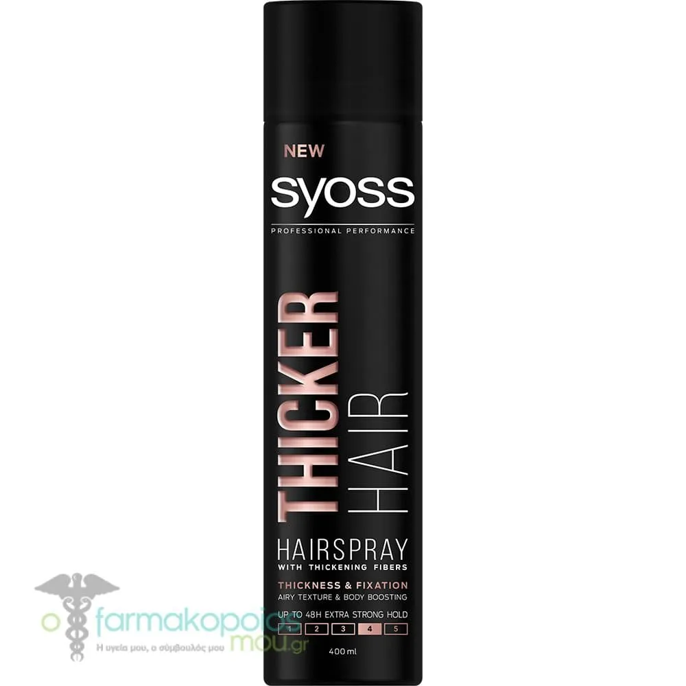 Syoss Hairspray Thicker Hair Λακ Μαλλιών για Όγκο, 400ml
