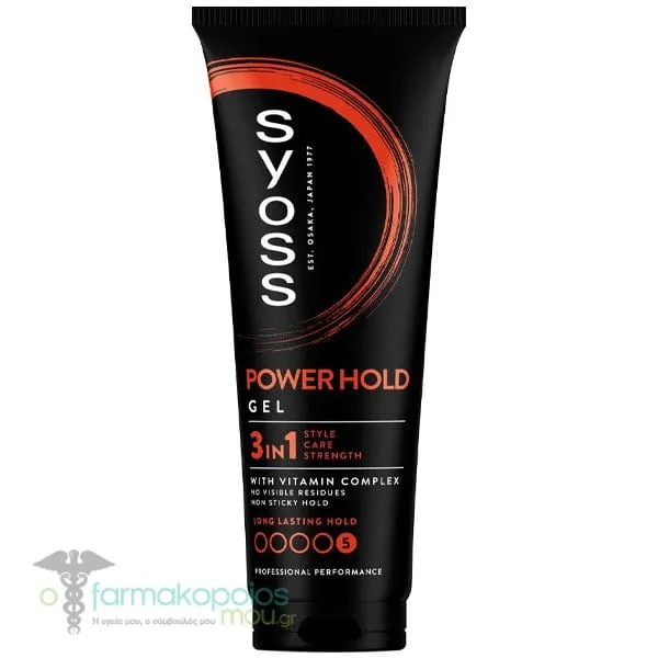 Syoss Power Hold Hair Gel, 250ml