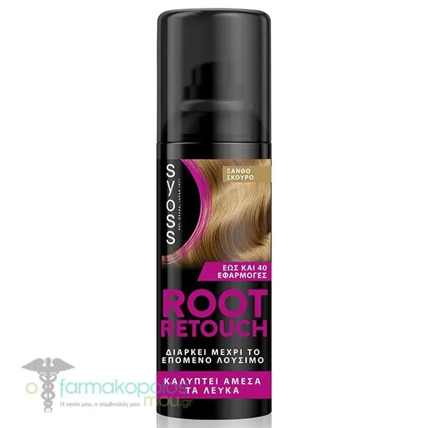 Syoss Root Retouch Color Σπρέι Προσωρινής Κάλυψης για την Ρίζα Ξανθό Σκούρο, 120ml